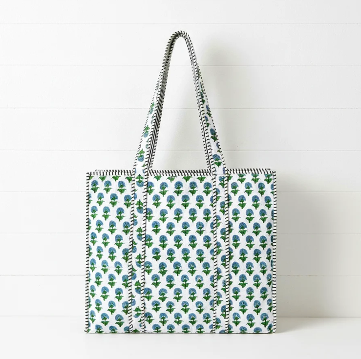 Tela Rose Hydrangea Tote Bag