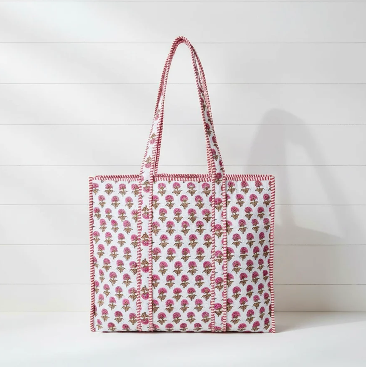Tela Rose Hydrangea Tote Bag