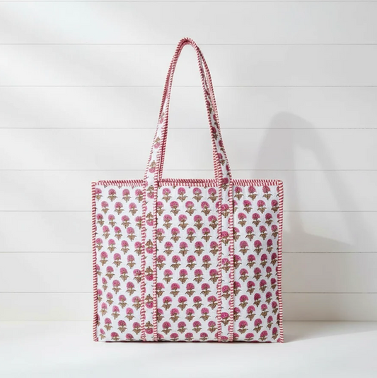 Tela Rose Hydrangea Tote Bag
