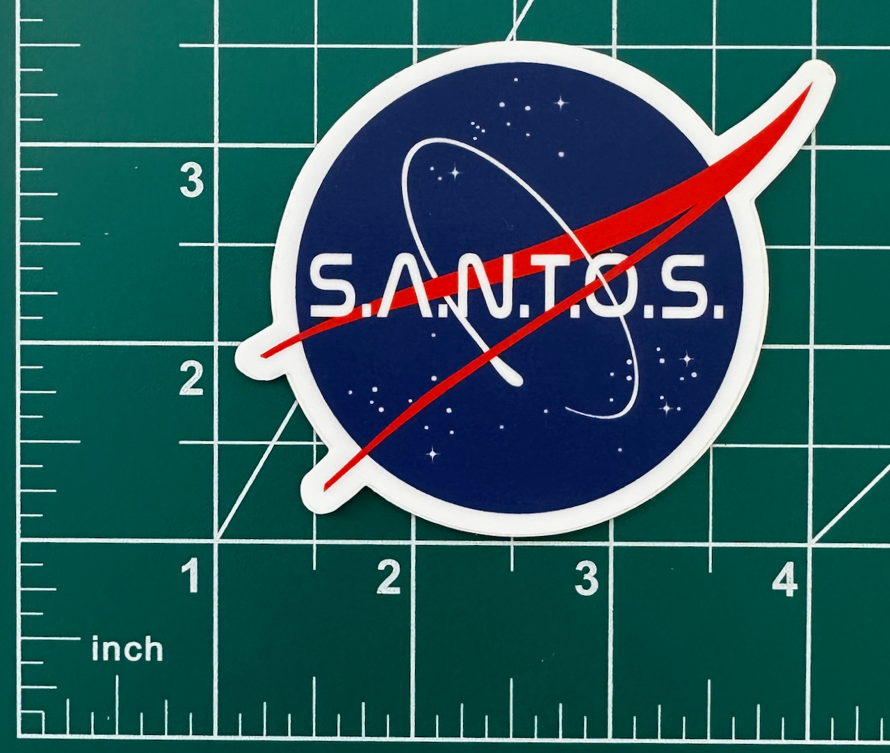 S.A.N.T.O.S. "NASA" themed Phish sticker